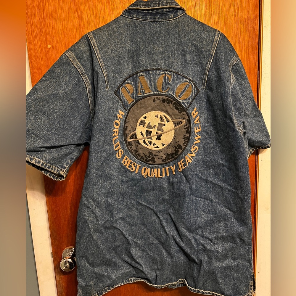 Vintage Paco Jeans Blue Denim shirt